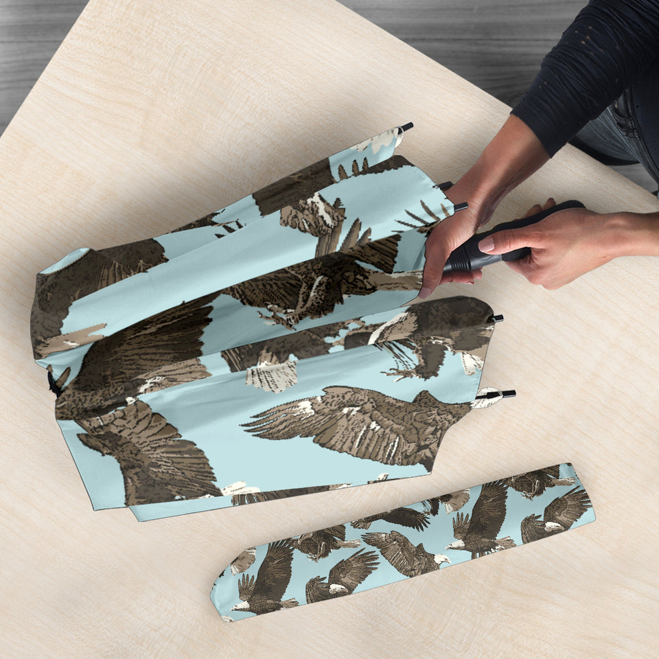 Eagle Pattern Print Design 01 Umbrella