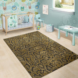 Snake Skin Pattern Area Rug