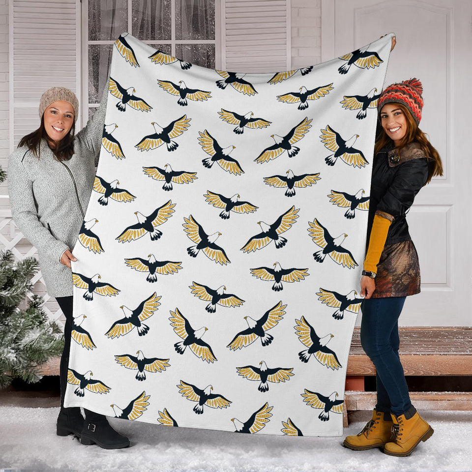 Eagle Pattern Print Design 03 Premium Blanket