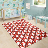 Fire Flame Symbol Design Pattern Area Rug