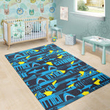 Shark Dangerous Area Rug