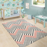 Zigzag Chevron Striped Pattern Area Rug