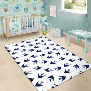 Swallow Pattern Print Design 03 Area Rug