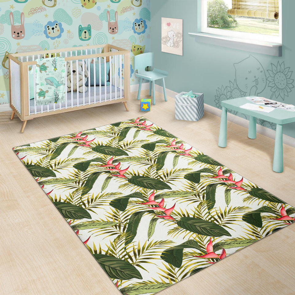 Heliconia Pattern Area Rug