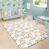 Greyhound Pattern Print Design 03 Area Rug