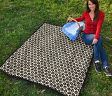 Coffee Bean Abstract Modern Pattern Premium Quilt