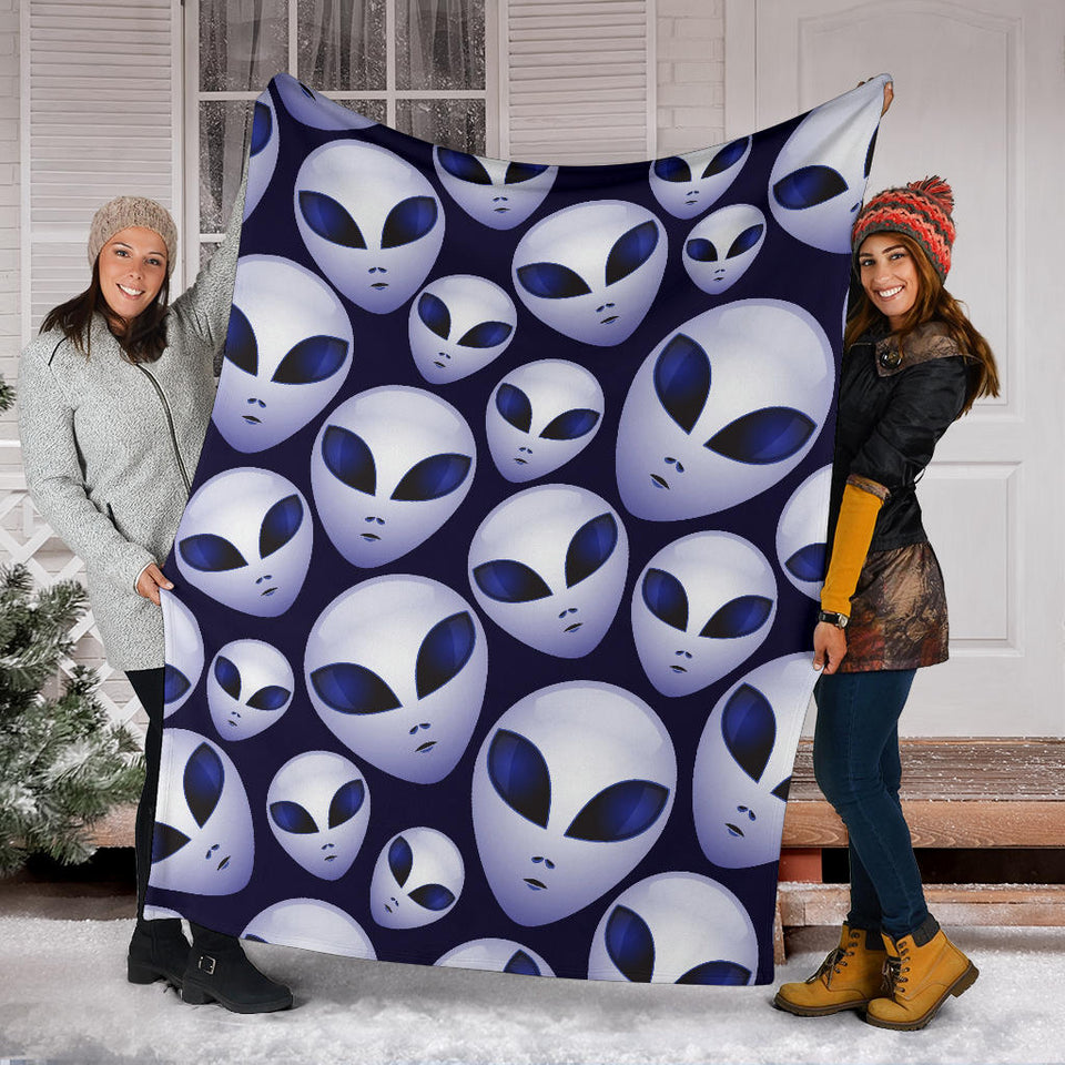 Alien Pattern Print Design 01 Premium Blanket