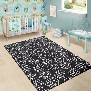 Dice Pattern Print Design 01 Area Rug