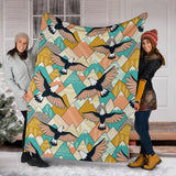 Eagle Pattern Print Design 02 Premium Blanket