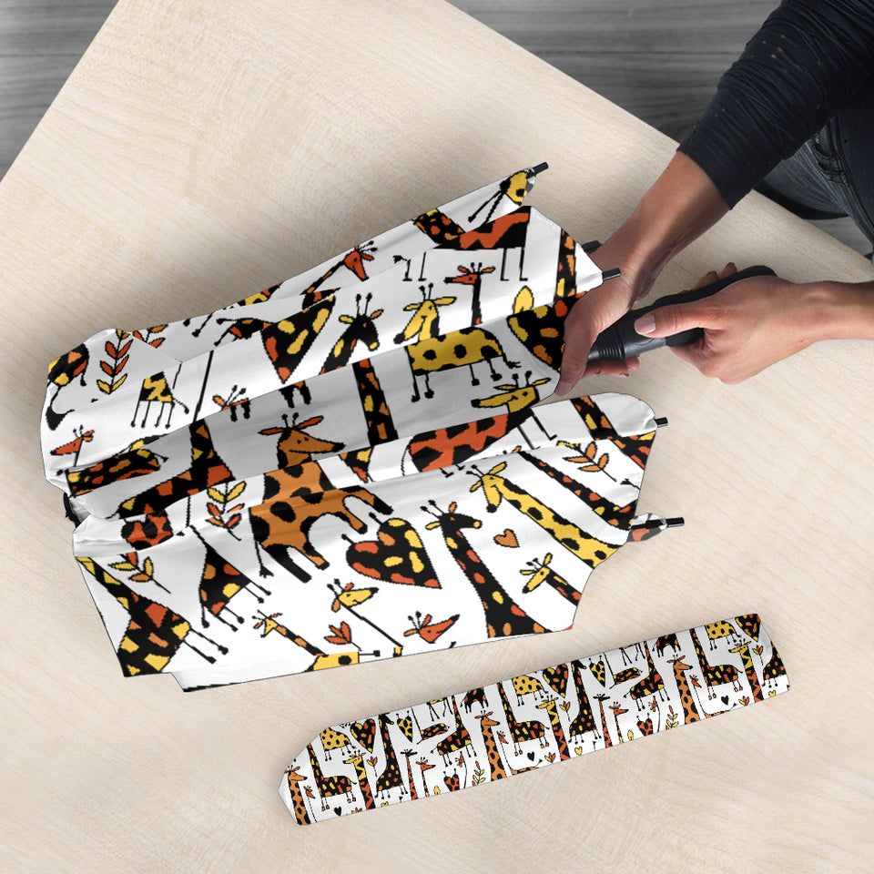Giraffe Pattern Print Design 05 Umbrella