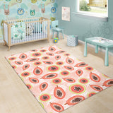 Papaya Leaves Pattern Area Rug