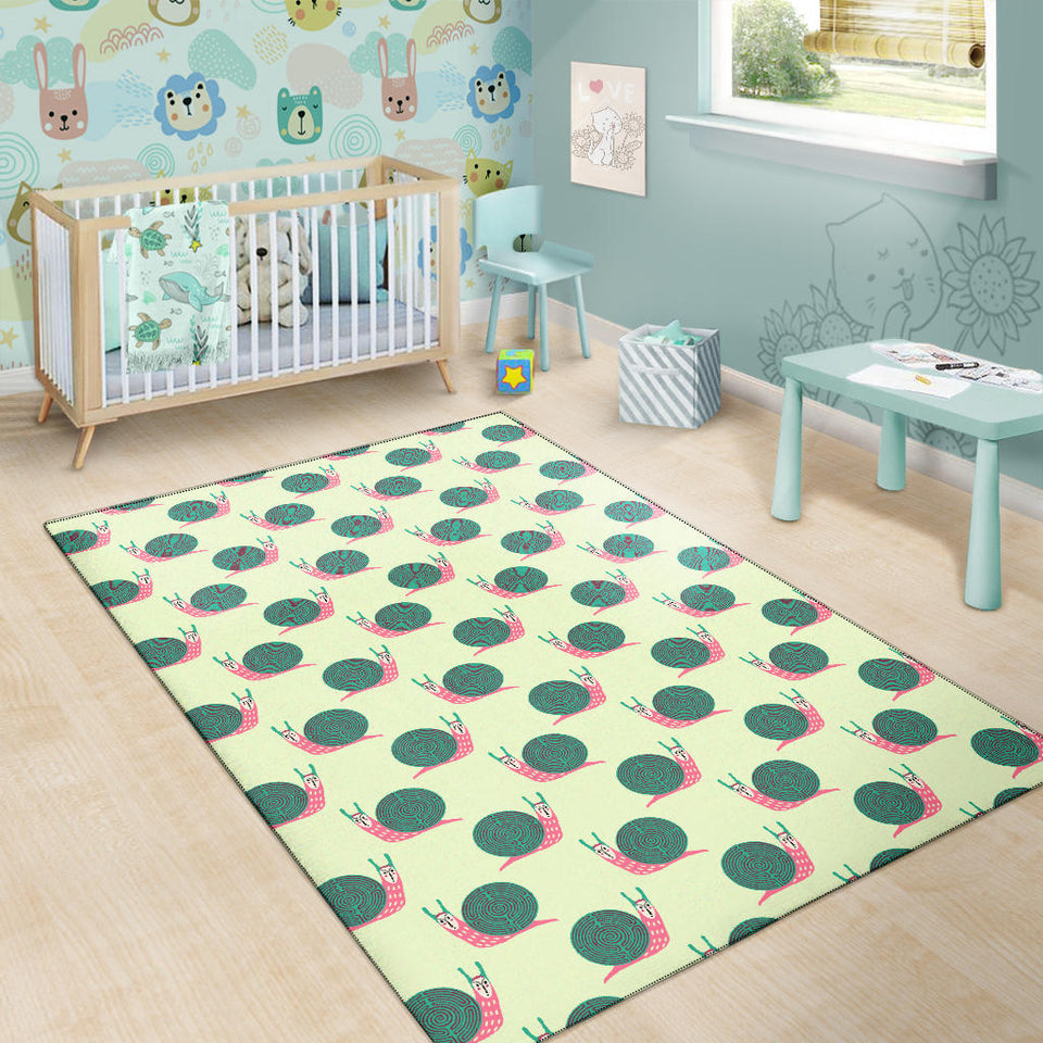 Snail Pattern Print Design 04 Area Rug
