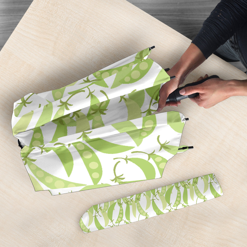 Green Peas Pattern Print Design 03 Umbrella