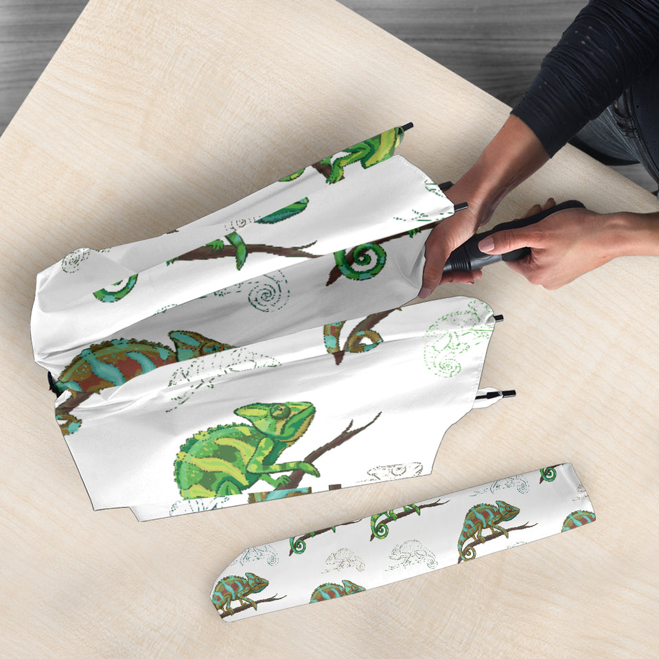 Chameleon Lizard Pattern Umbrella
