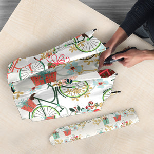 Bicycle Pattern Print Design 05 Umbrella