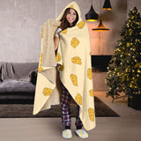 Cheese Pattern Hooded Blanket