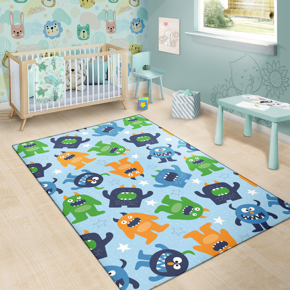 Alien Pattern Print Design 04 Area Rug