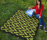 Green Peas Pattern Print Design 05 Premium Quilt