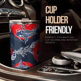 Koi Fish Carp Fishs Hand Drawn Japanese Art Tumbler