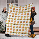 Hamburger Pattern Print Design 04 Premium Blanket