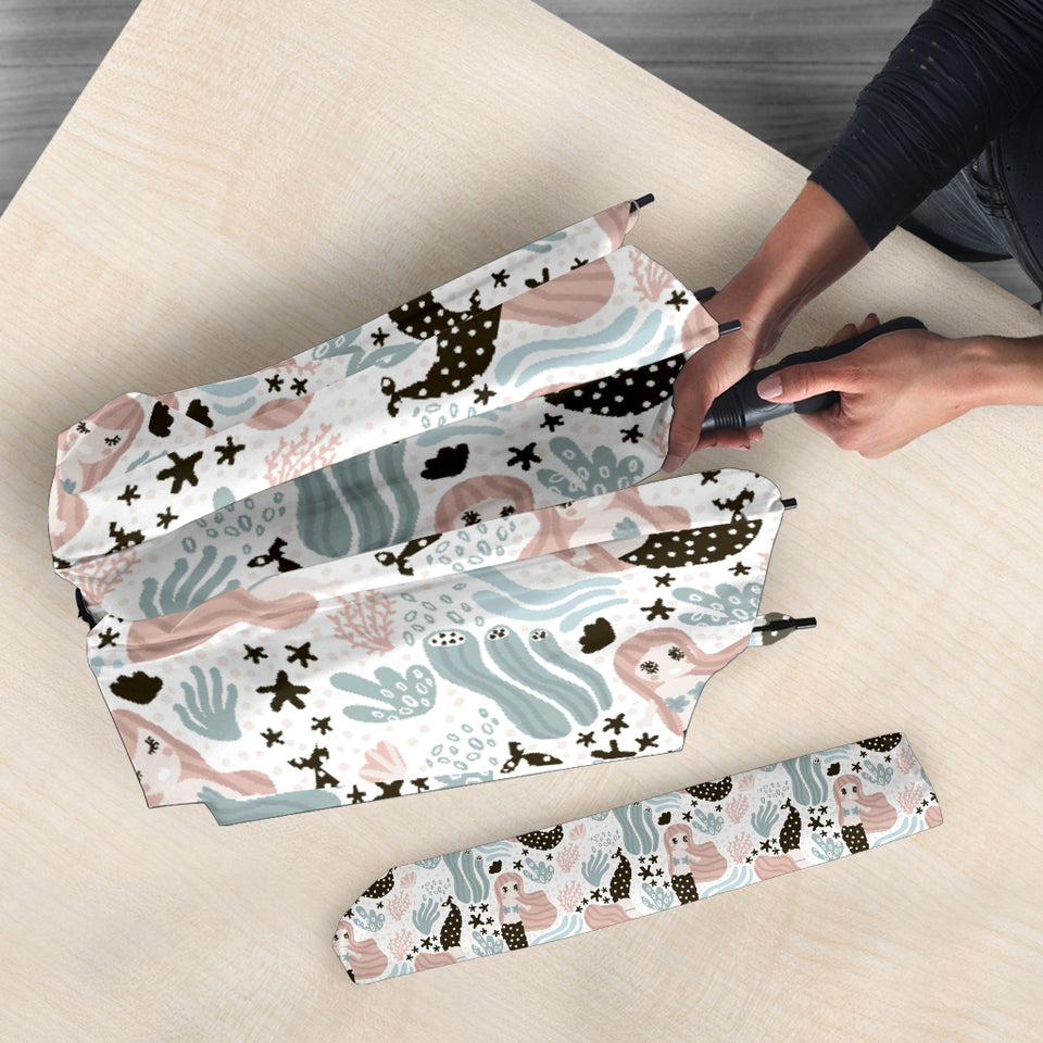 Cute Mermaid Pattern Umbrella