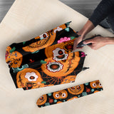 Pumpkin Flowers Spiderweb Halloween Theme Umbrella