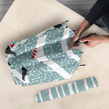 Crows Christmas Hat Scarf Umbrella