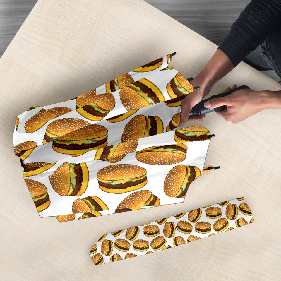 Hamburger Pattern Print Design 03 Umbrella