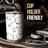 Garlic Pattern Black White Tumbler