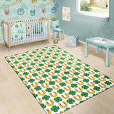 Horseshoes Pattern Print Design 04 Area Rug