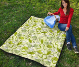 Cute Frog Dragonfly Pattern Premium Quilt