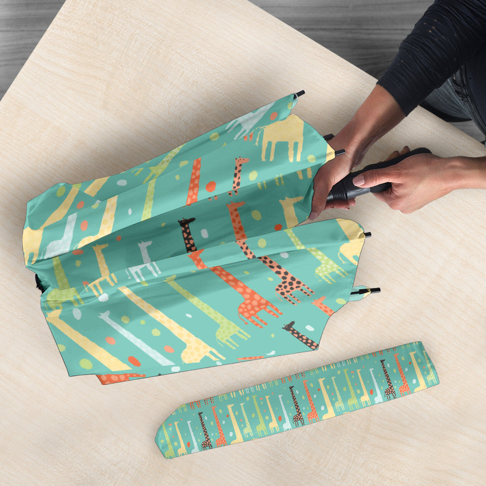 Giraffe Pattern Print Design 01 Umbrella