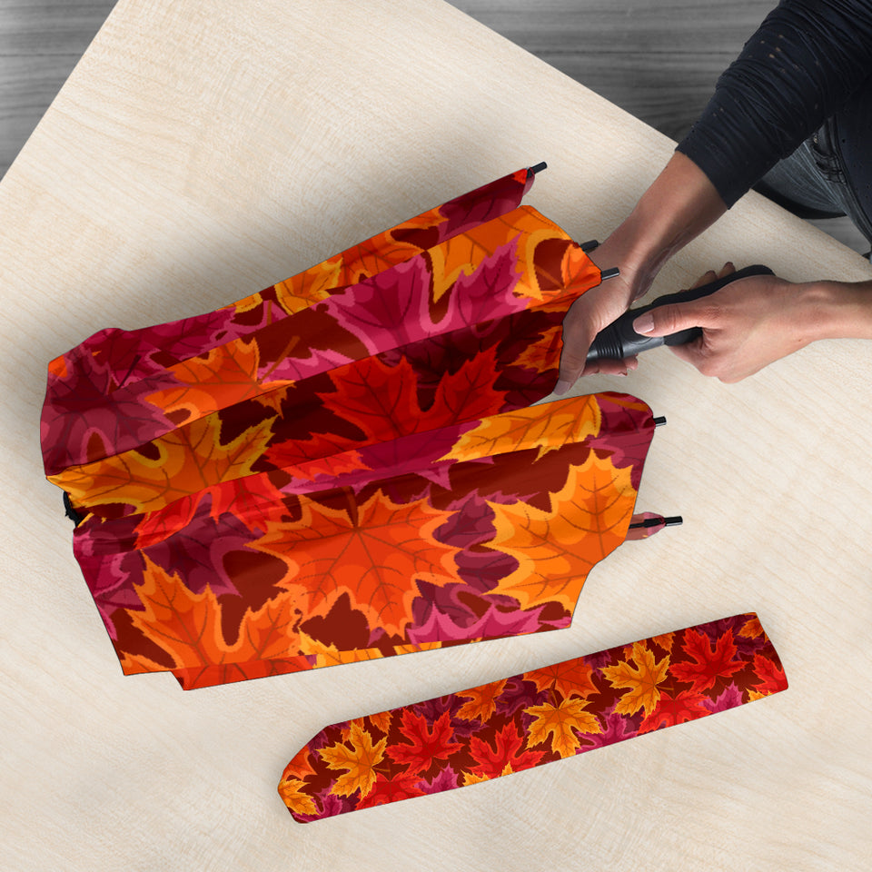 Autumn Maple Leaf Pattern Umbrella