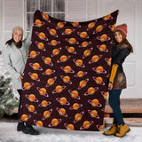 Hamburger Pattern Print Design 05 Premium Blanket