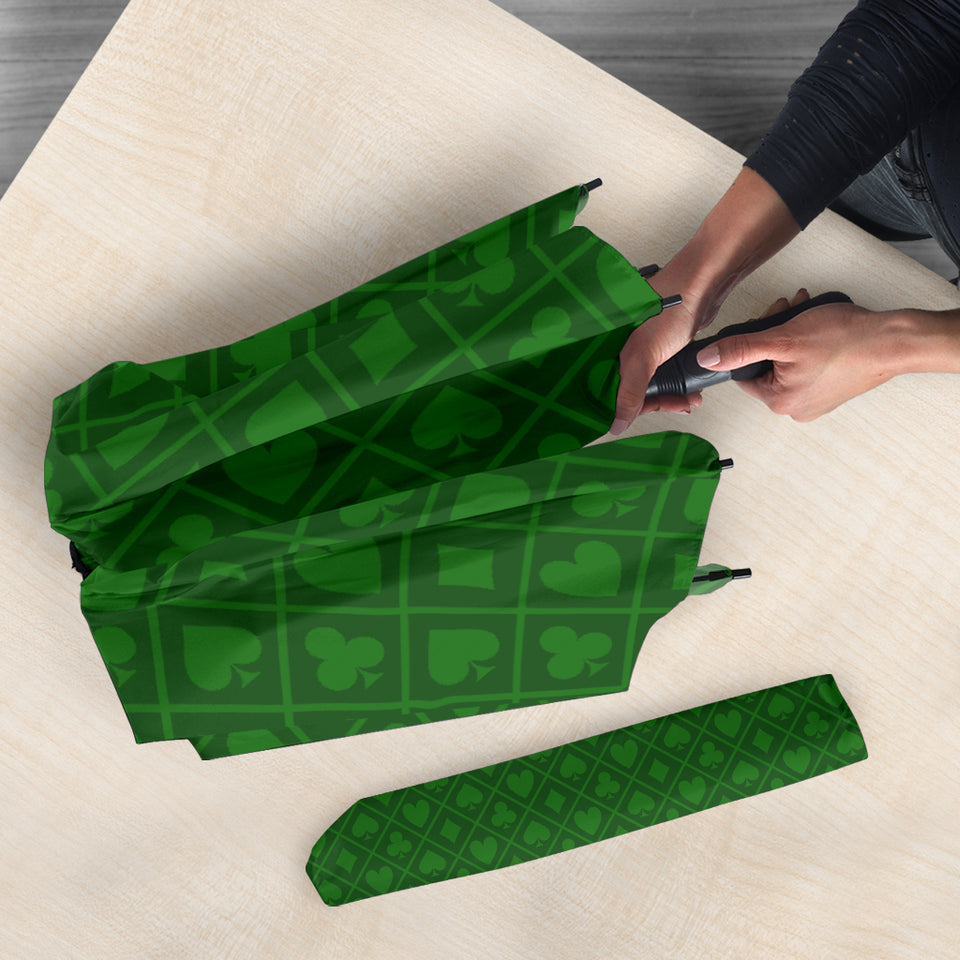 Casino Cards Suits Pattern Print Design 04 Umbrella