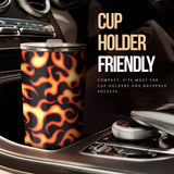Fire Flame Dark Pattern Tumbler