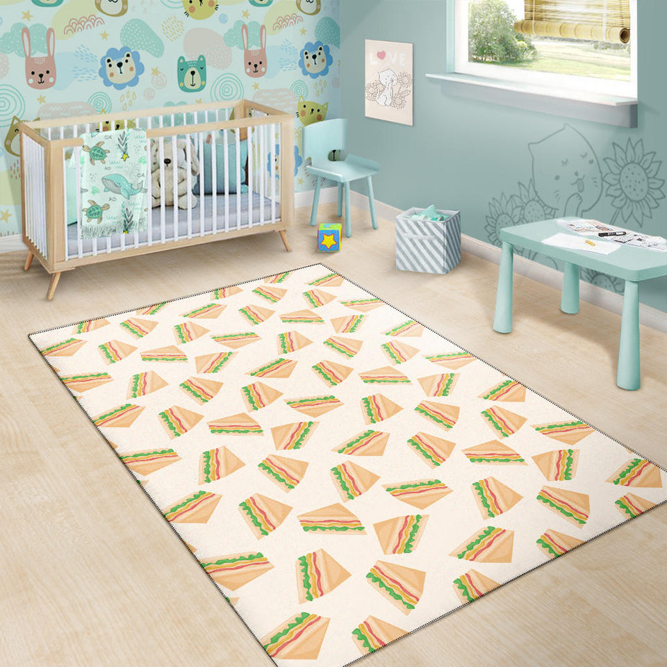 Sandwich Pattern Print Design 01 Area Rug