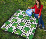 Cool Broccoli Pattern Premium Quilt