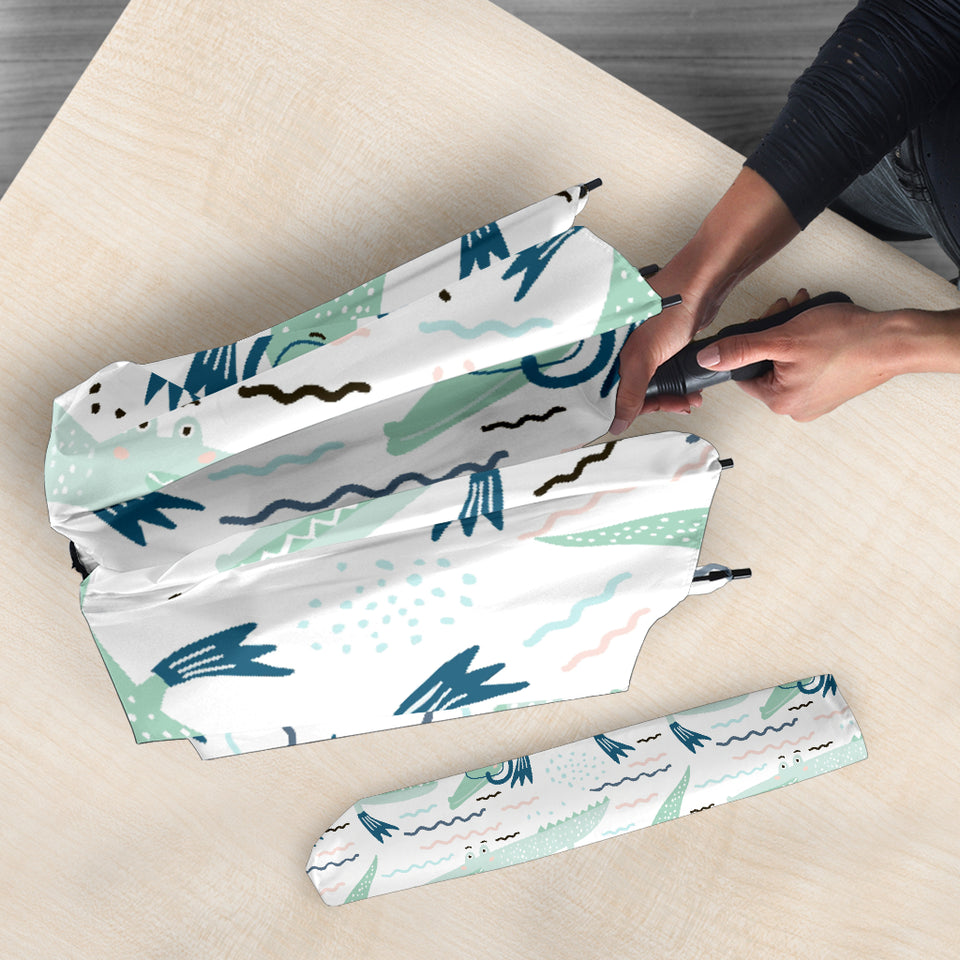Crocodile Diver Pattern Umbrella