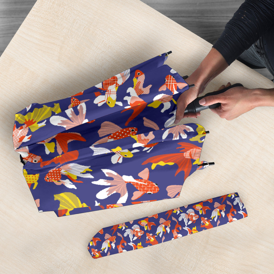 Goldfish Pattern Print Design 04 Umbrella