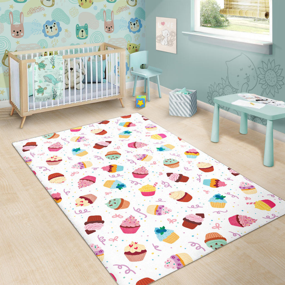 Cake Cupcake Design Pattern Area Rug