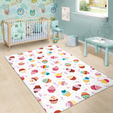 Cake Cupcake Design Pattern Area Rug
