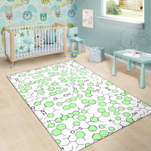 Chemistry Periodic Table Pattern Print Design 03 Area Rug
