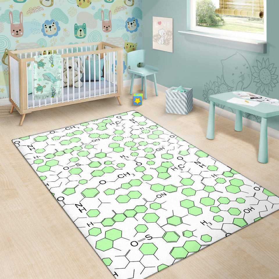 Chemistry Periodic Table Pattern Print Design 03 Area Rug