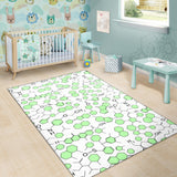 Chemistry Periodic Table Pattern Print Design 03 Area Rug