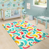 Colorful Moon Pattern Area Rug