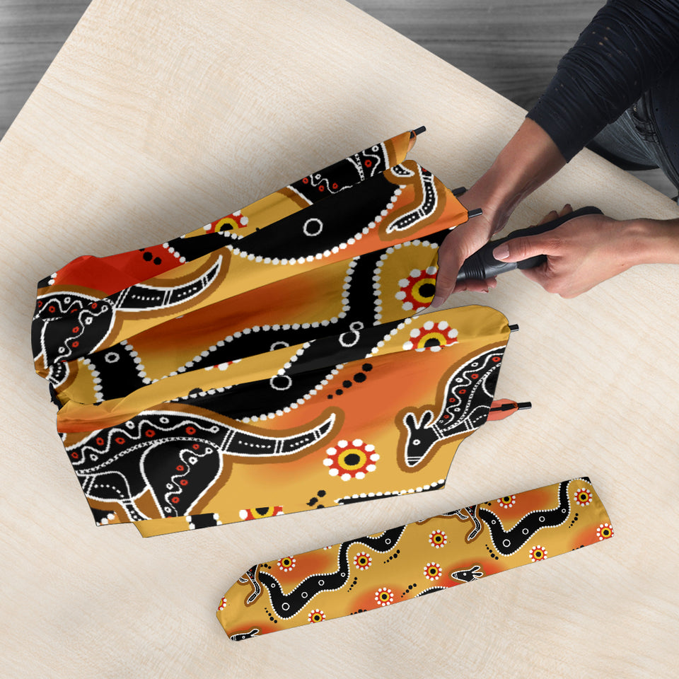 Kangaroo Australian Aboriginal Art Pattern Umbrella