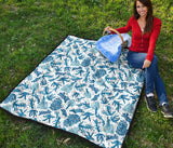 Coral Reef Pattern Print Design 01 Premium Quilt