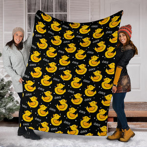 Duck Toy Pattern Print Design 05 Premium Blanket