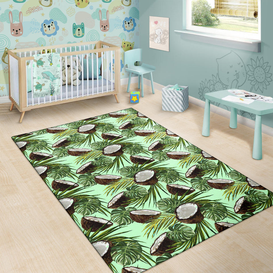 Coconut Pattern Print Design 02 Area Rug